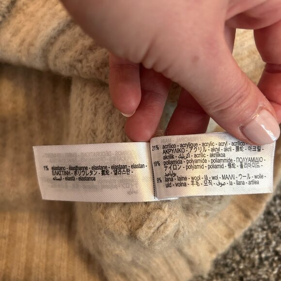 Zara flower knit vest, size M - Picture 3 of 5